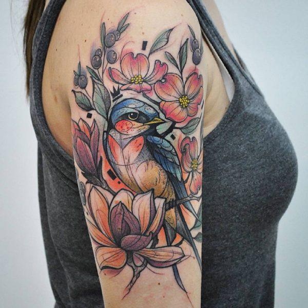 110 Lovely Bird Tattoo Designs