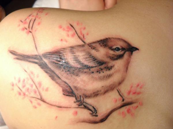 9 bird tattoo 110 Lovely Bird Tattoo Designs