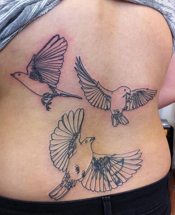 4 bird tattoo 110 Lovely Bird Tattoo Designs