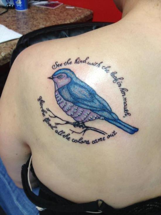 47 bird tattoo 110 Lovely Bird Tattoo Designs
