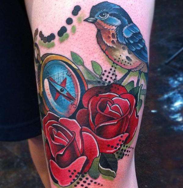 38 bird tattoo 110 Lovely Bird Tattoo Designs