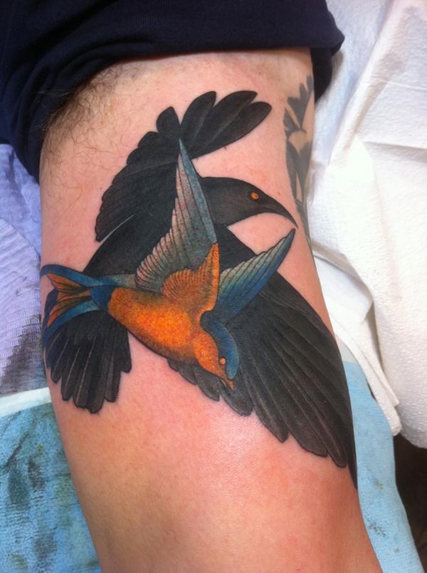 34 bird tattoo 110 Lovely Bird Tattoo Designs