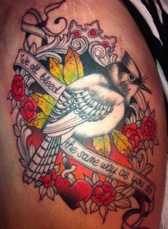 25 bird tattoo 110 Lovely Bird Tattoo Designs