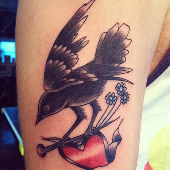 24 bird tattoo 110 Lovely Bird Tattoo Designs