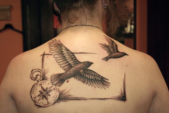 11 bird tattoo 110 Lovely Bird Tattoo Designs