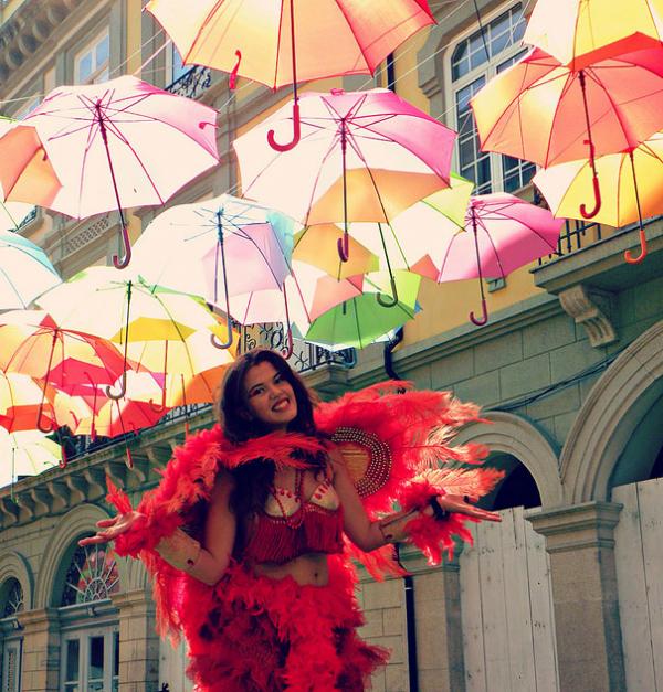 Umbrella Installation in Águeda, Portugal