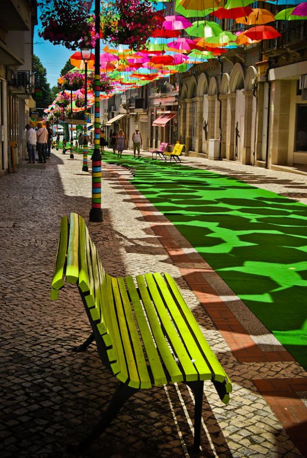 Umbrella Installation in Águeda, Portugal