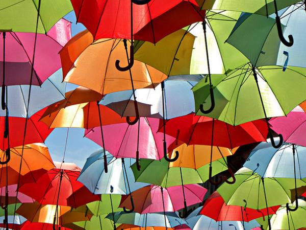 Umbrella Installation in Águeda, Portugal