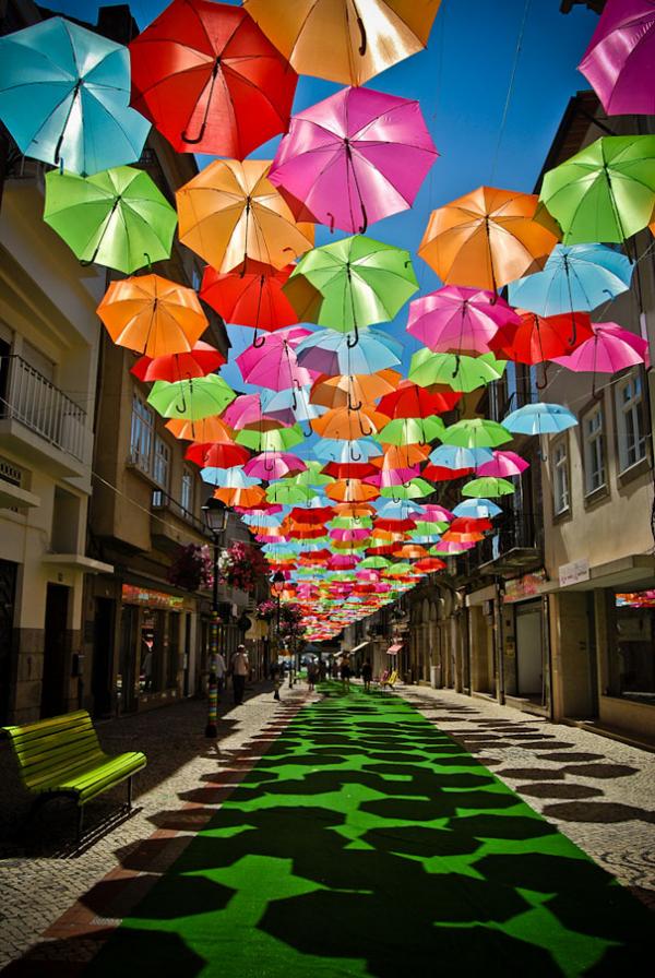 Umbrella Installation in Águeda, Portugal