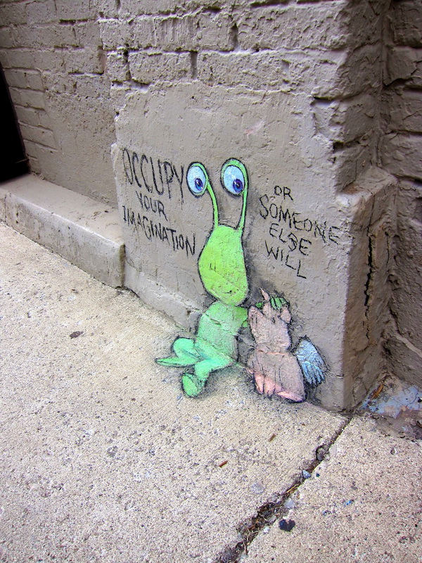 Playful Chalk Art by David Zinn