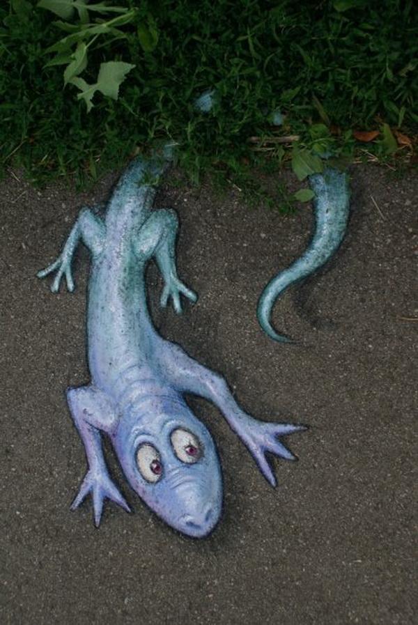 Playful Chalk Art by David Zinn