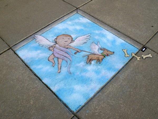 Playful Chalk Art by David Zinn