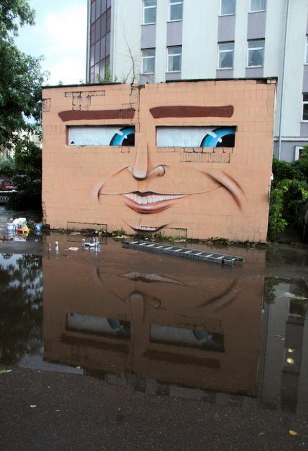 The Living Wall - Street Art by Nikita Nomerz