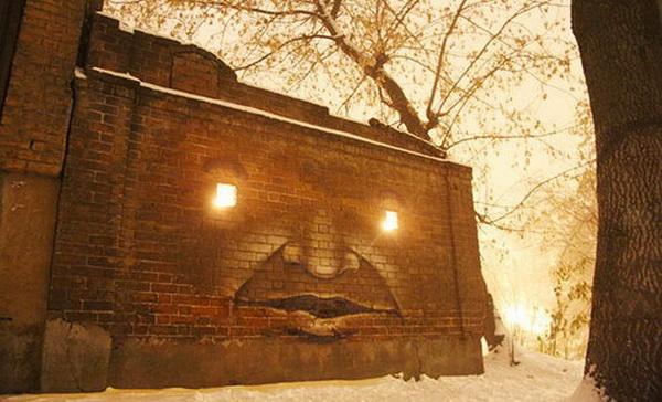 The Living Wall - Street Art by Nikita Nomerz