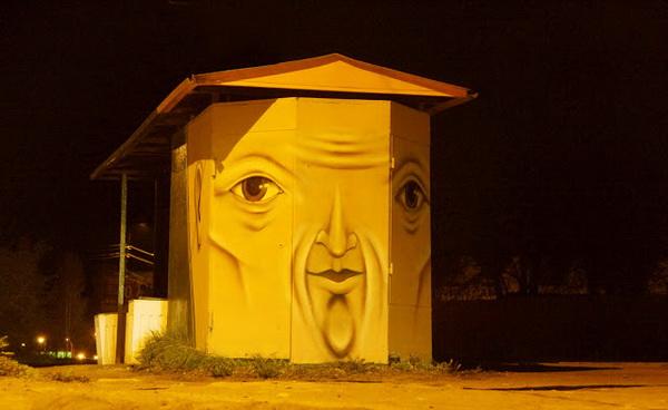 The Living Wall - Street Art by Nikita Nomerz