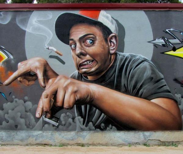 Realistic Street Art by Smug