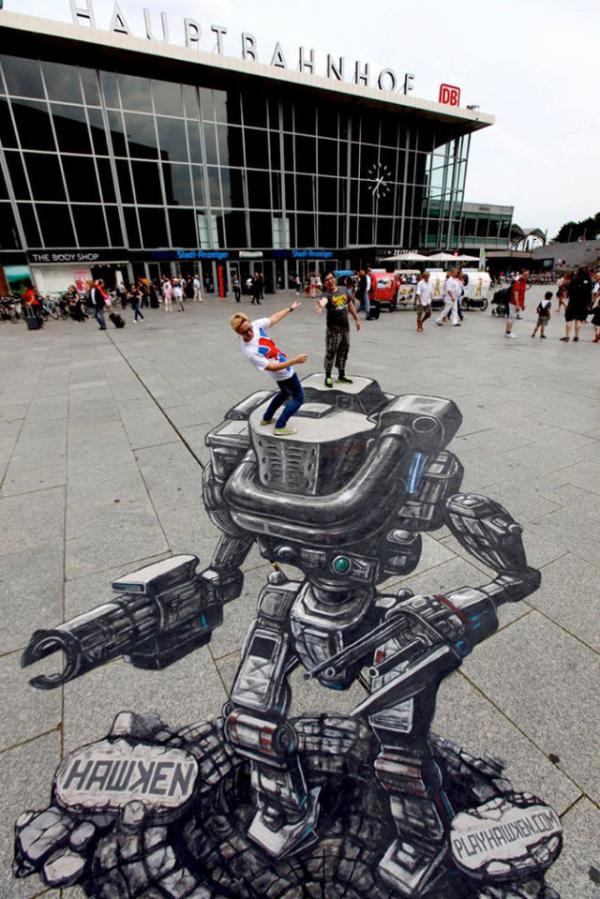 25 Realistic Street Art by 3D Joe and Max