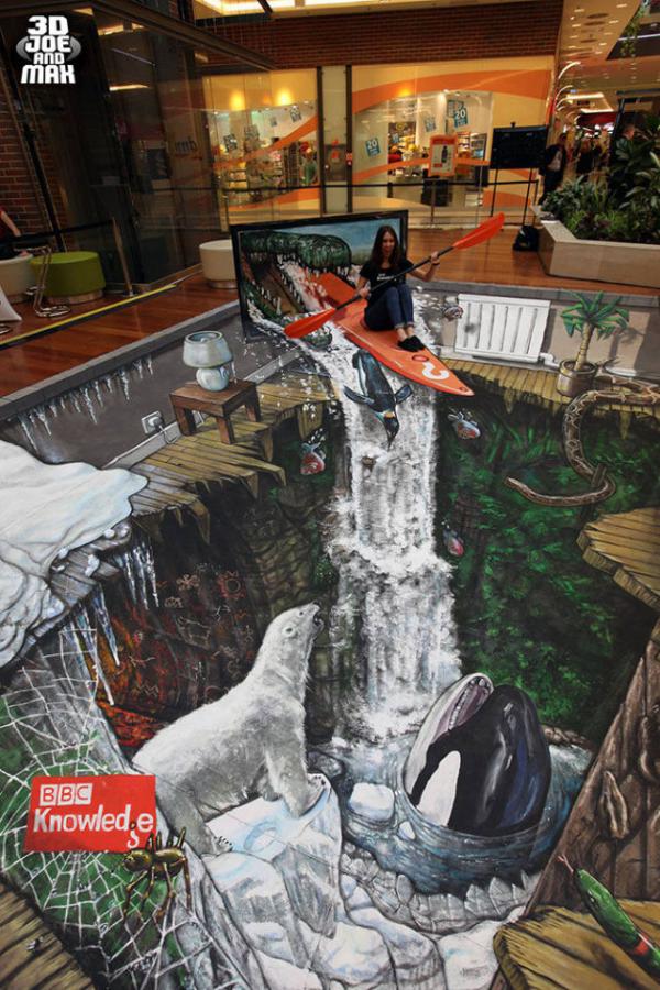25 Realistic Street Art by 3D Joe and Max