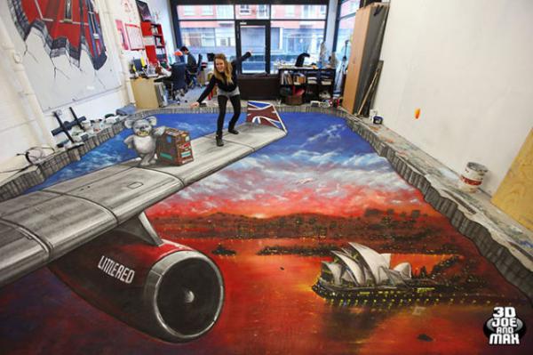 25 Realistic Street Art by 3D Joe and Max