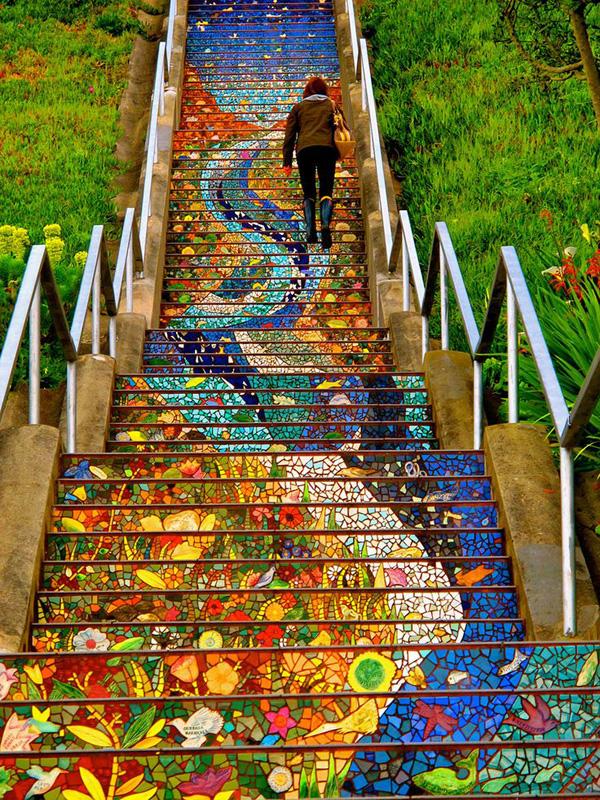 30 Beautiful Street Artworks on Stairs