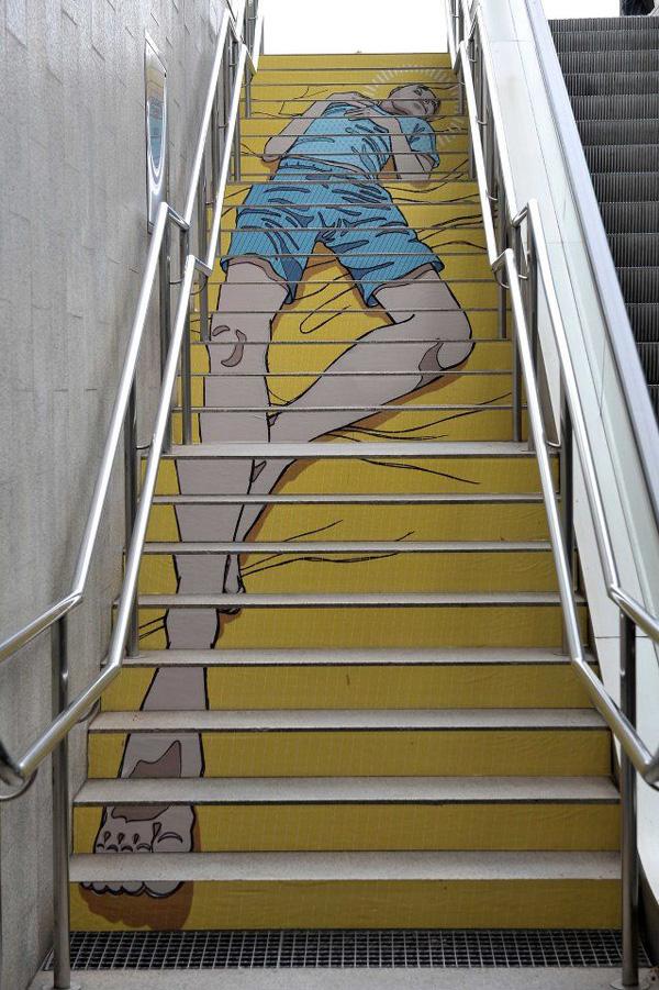 30 Beautiful Street Artworks on Stairs