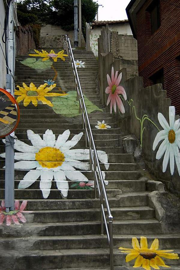 30 Beautiful Street Artworks on Stairs