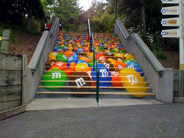 30 Beautiful Street Artworks on Stairs
