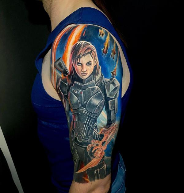 Mass Effect Tattoos: A Galactic Journey on Your Skin