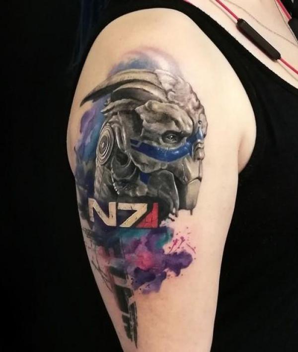 Mass Effect Tattoos: A Galactic Journey on Your Skin