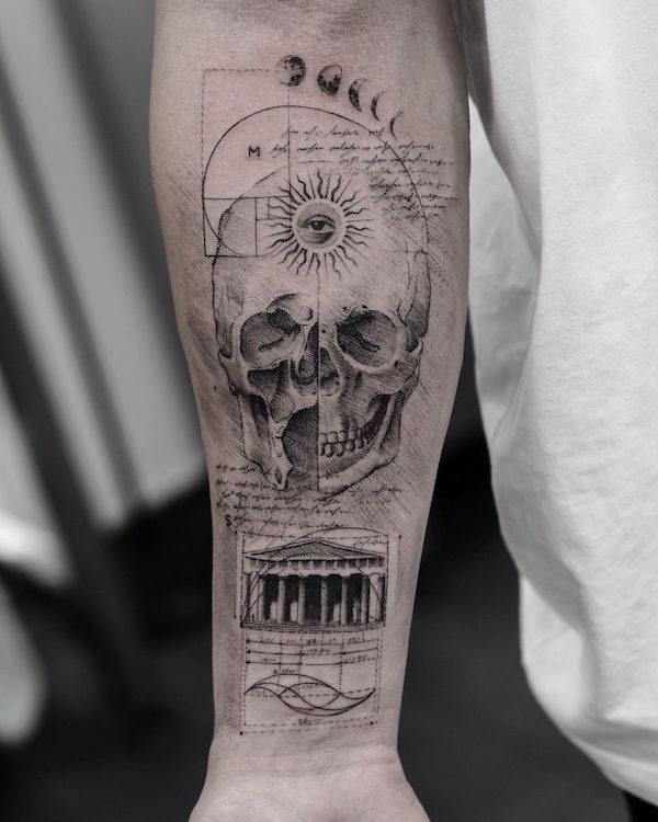 130 Awesome Skull Tattoo Designs