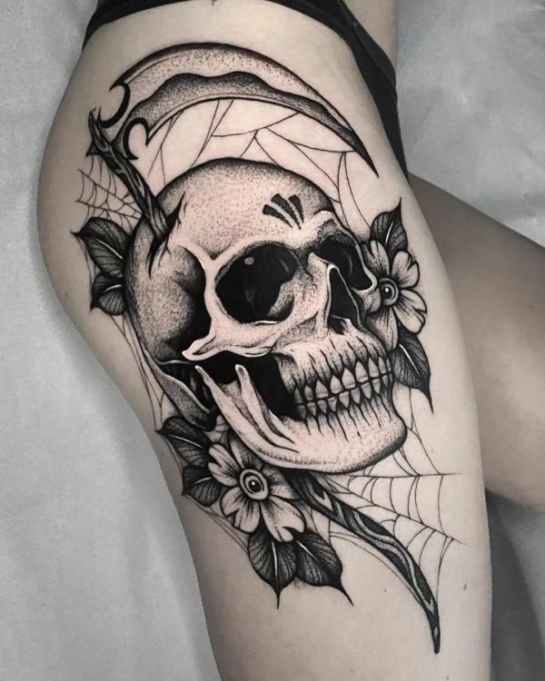 130 Awesome Skull Tattoo Designs