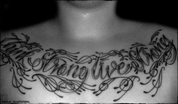 70 Awesome Tattoo Fonts Designs
