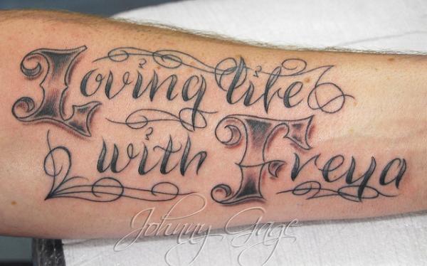 70 Awesome Tattoo Fonts Designs