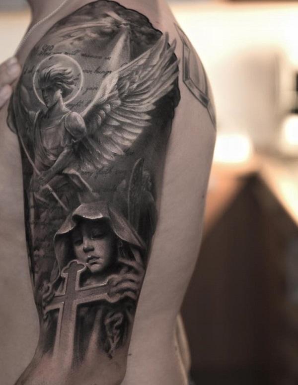 60 Holy Angel Tattoo Designs