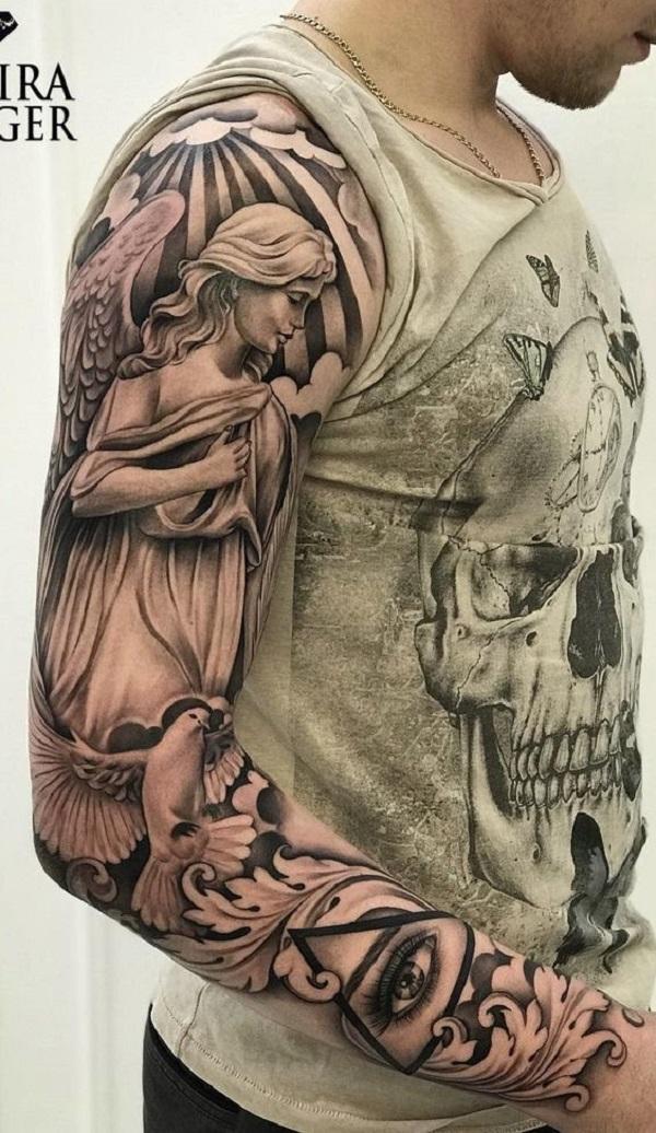 60 Holy Angel Tattoo Designs