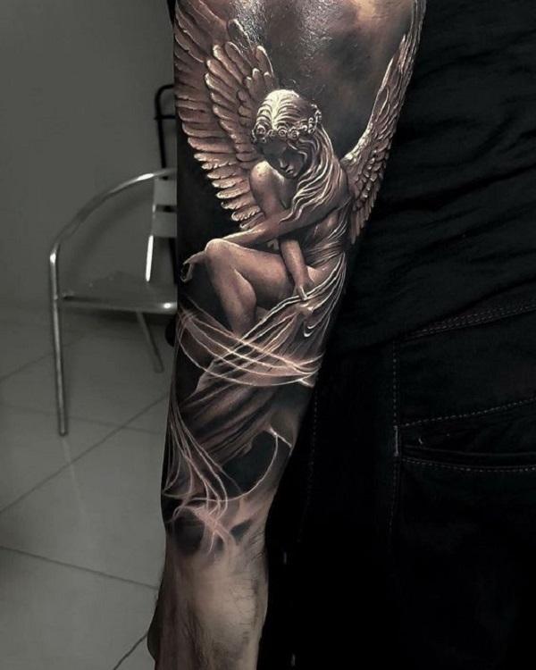 60 Holy Angel Tattoo Designs