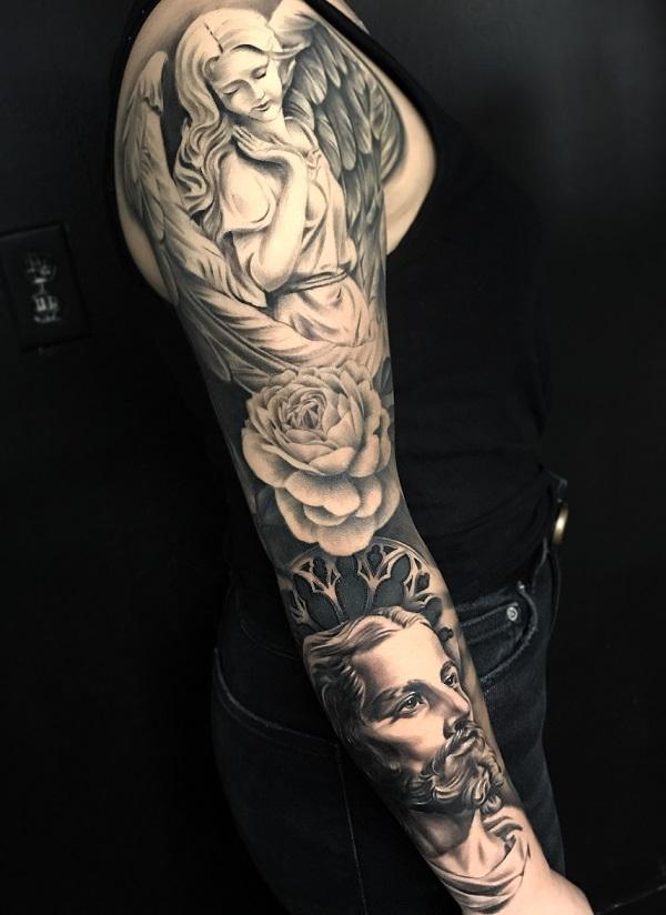 60 Holy Angel Tattoo Designs