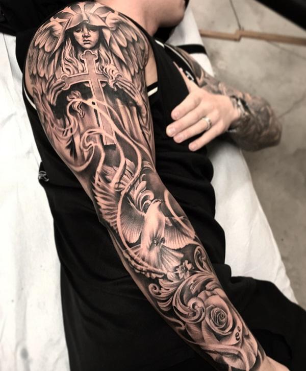 60 Holy Angel Tattoo Designs