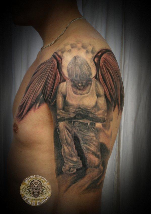 60 Holy Angel Tattoo Designs