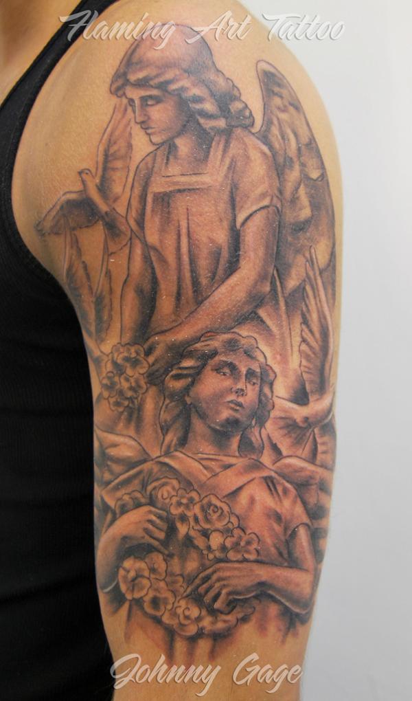 60 Holy Angel Tattoo Designs