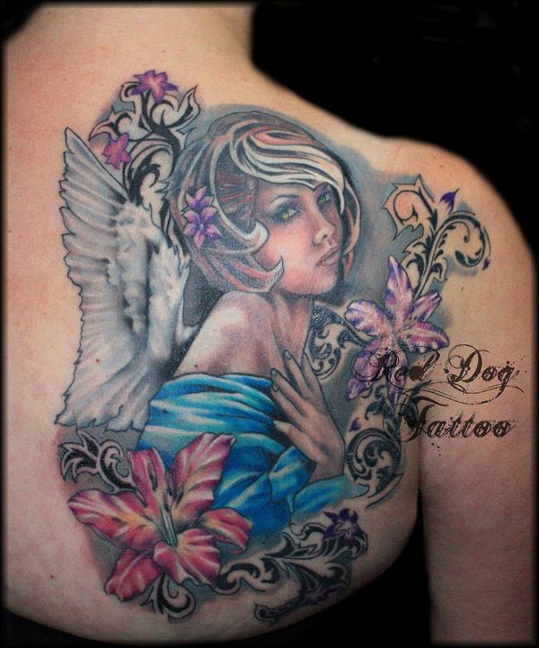 60 Holy Angel Tattoo Designs