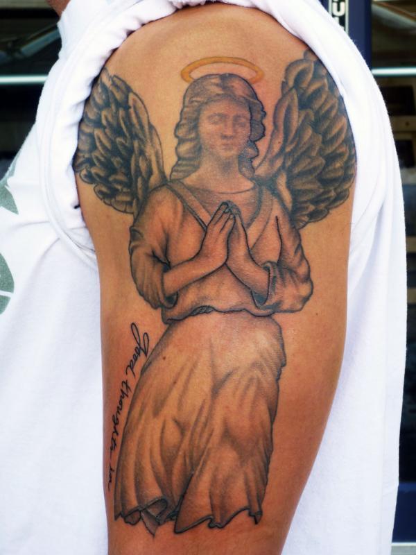 60 Holy Angel Tattoo Designs