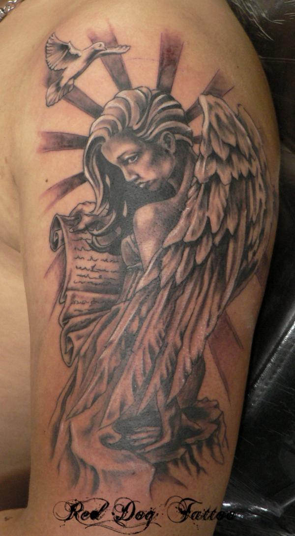 60 Holy Angel Tattoo Designs