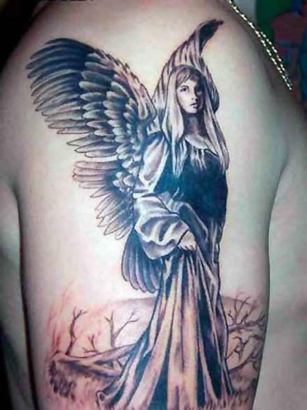 60 Holy Angel Tattoo Designs
