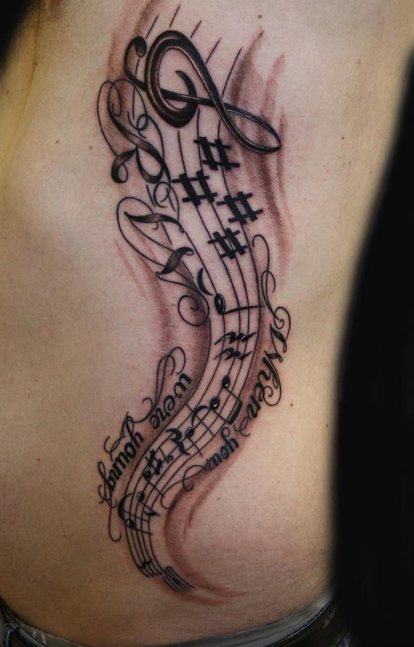 60 Awesome Music Tattoo Designs