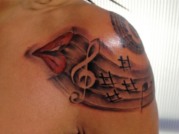 60 Awesome Music Tattoo Designs