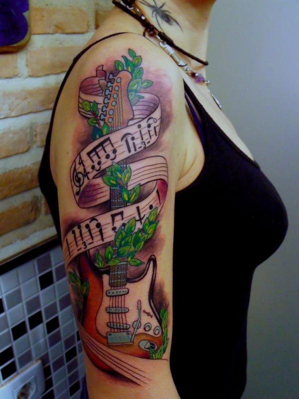 60 Awesome Music Tattoo Designs