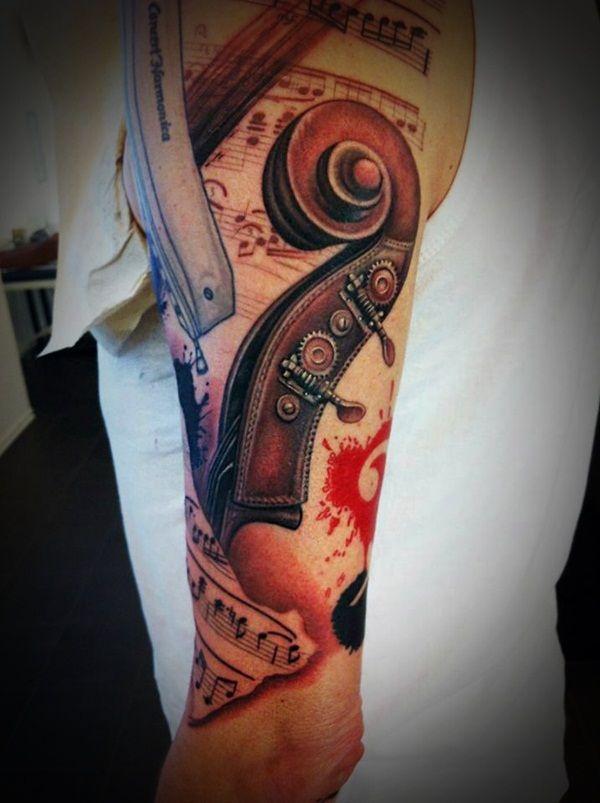 60 Awesome Music Tattoo Designs