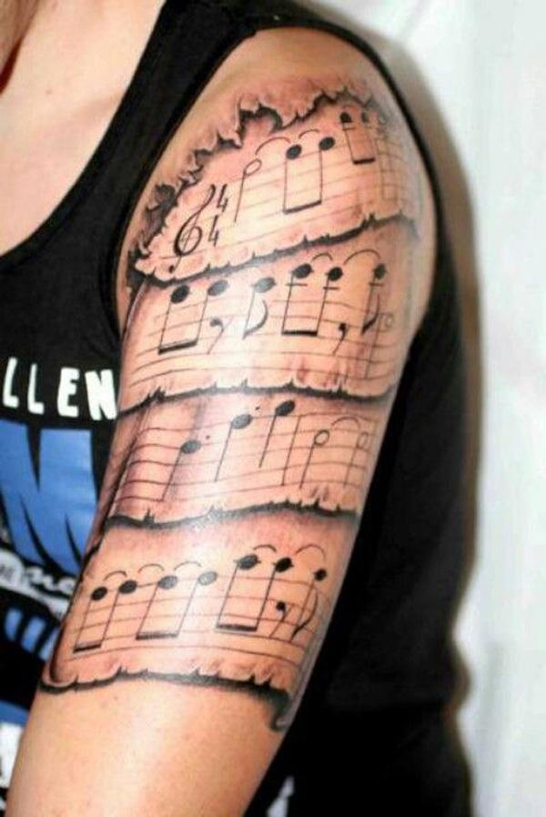 60 Awesome Music Tattoo Designs