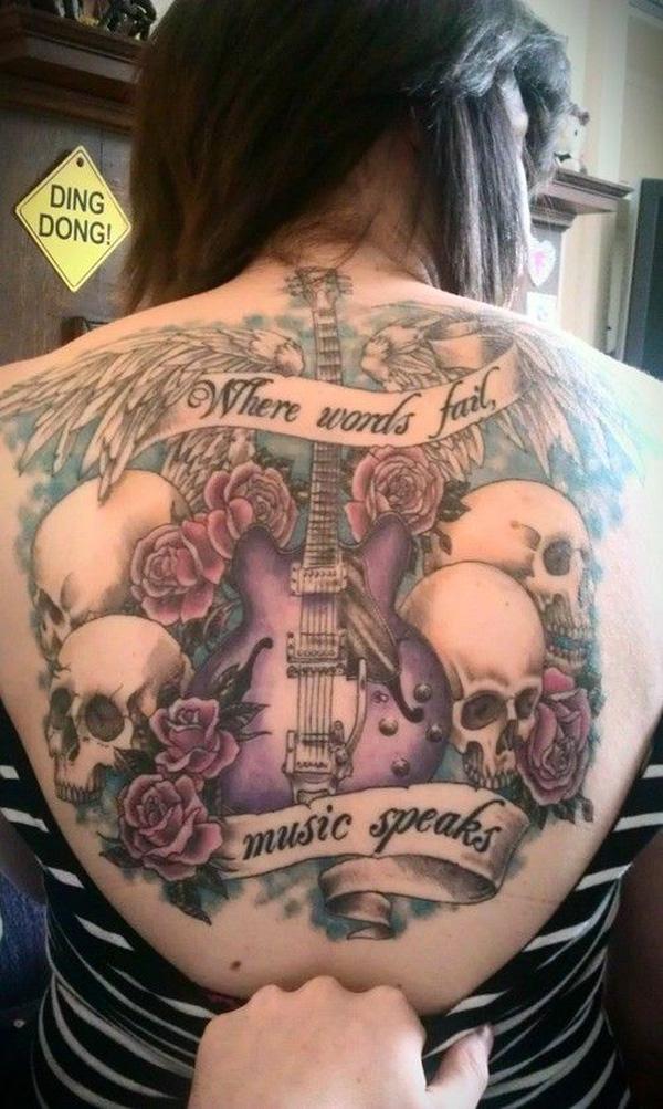 60 Awesome Music Tattoo Designs